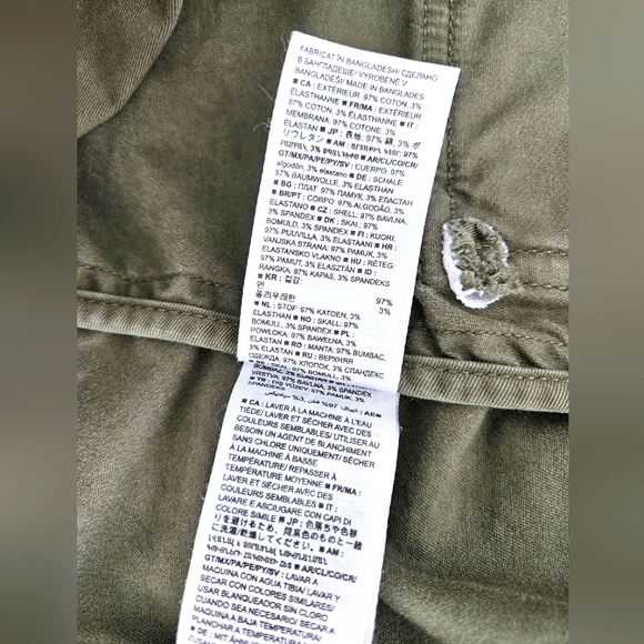 Banana Republic Petite Classic Utility Jacket, Green, Size XXS - Picture 4 of 7